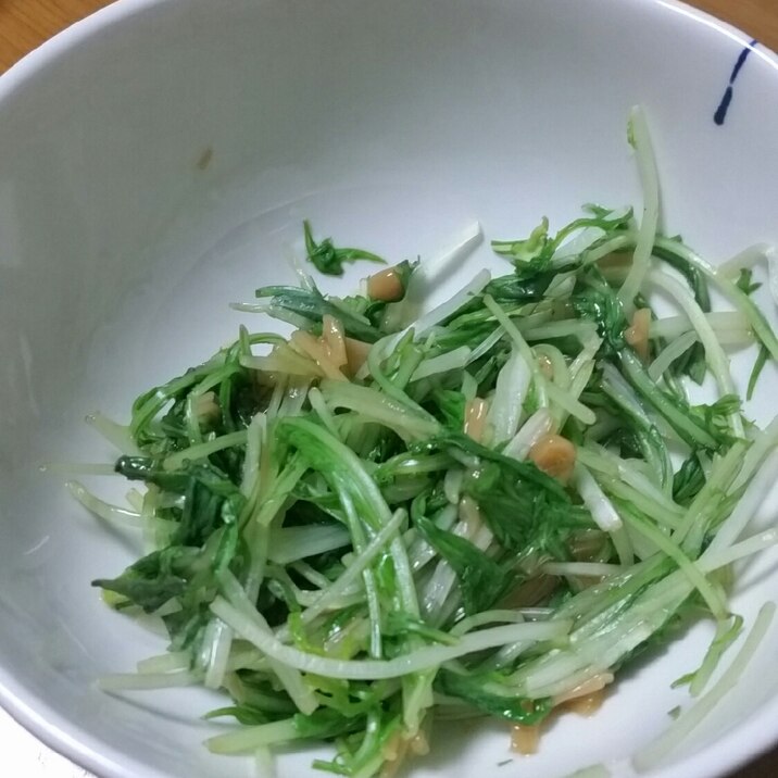 簡単！水菜のなめ茸あえ